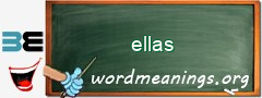 WordMeaning blackboard for ellas